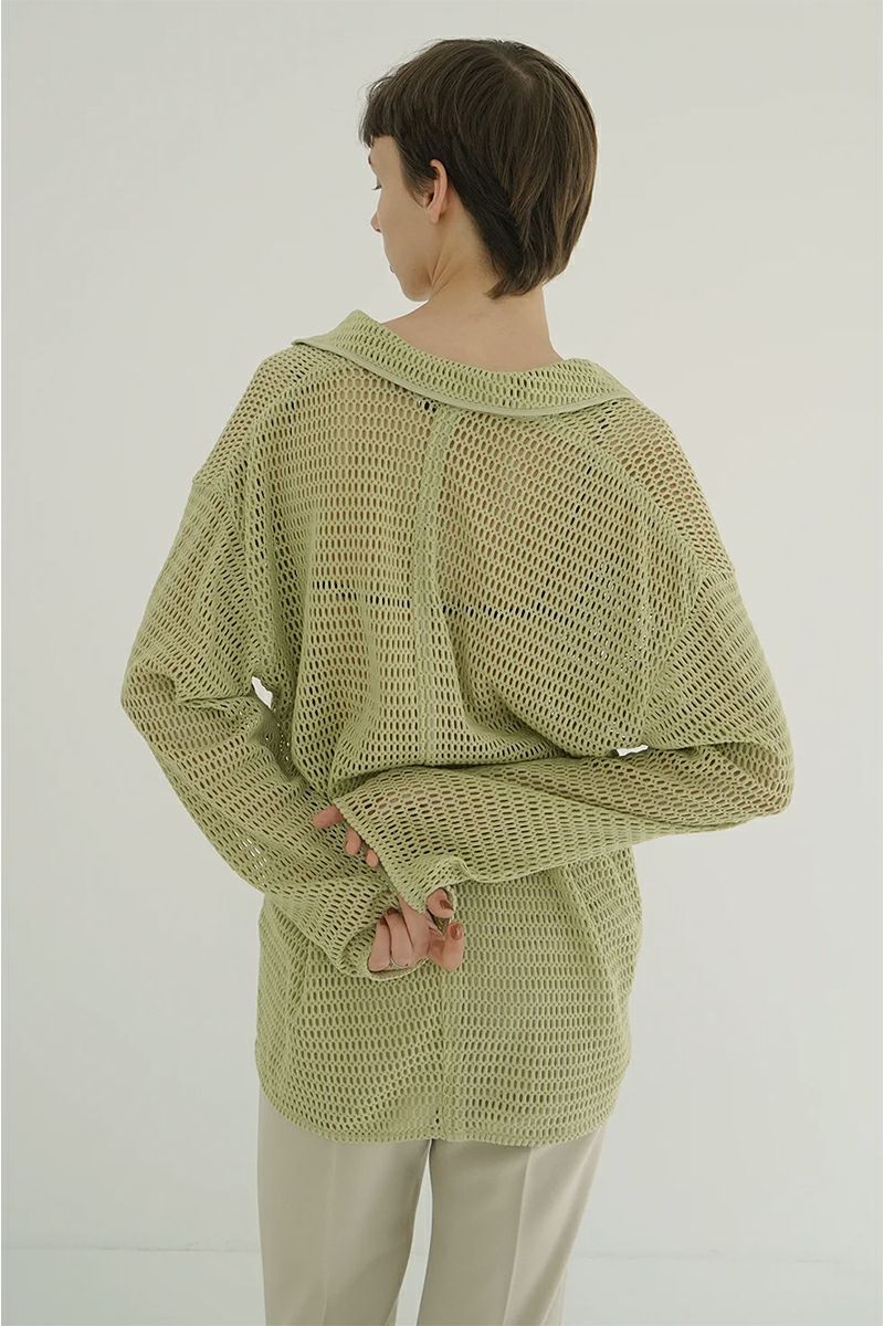 CLANE(クラネ) MESH POCKET OVER SHIRTS メッシュポケットオーバーシャツ 19122-4022