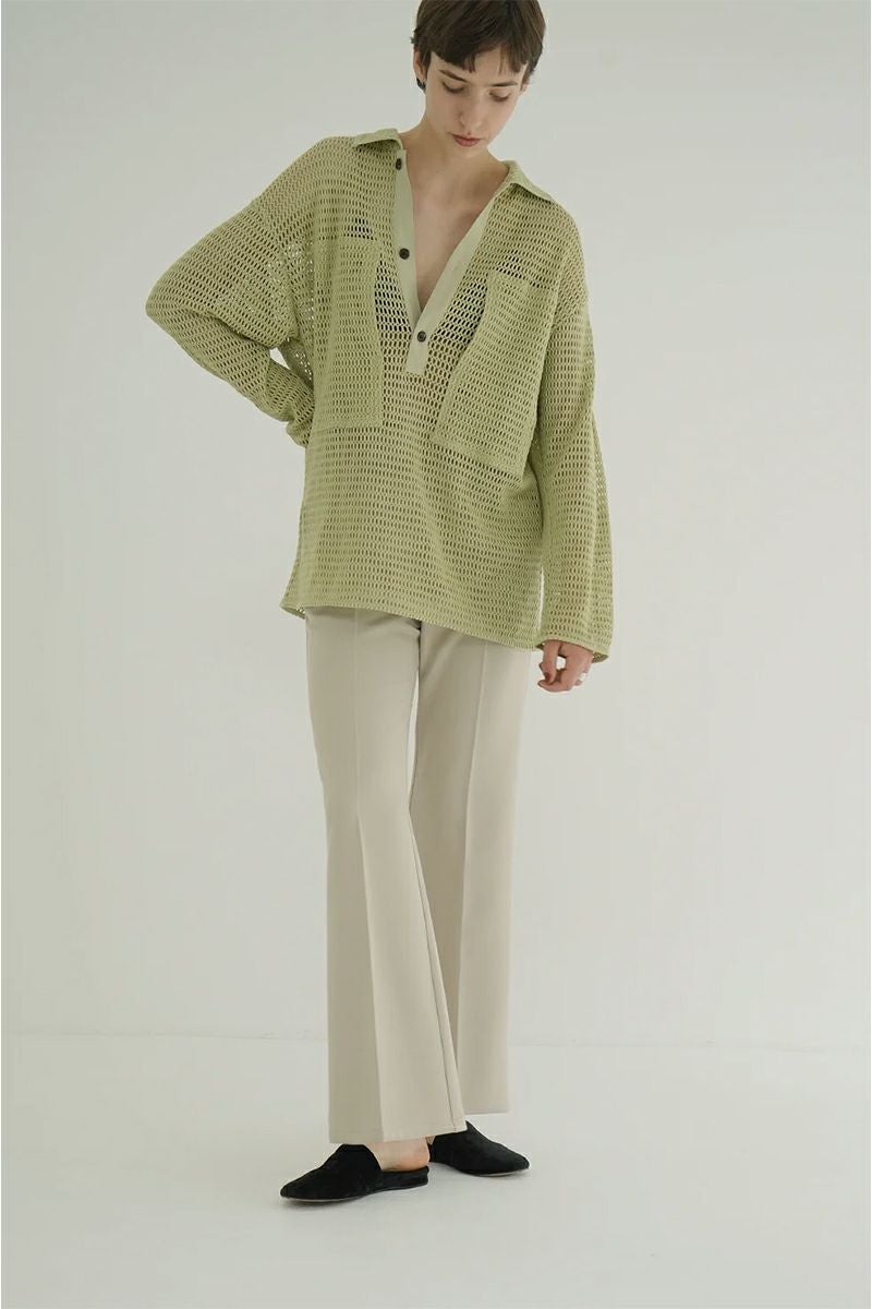 CLANE(クラネ) MESH POCKET OVER SHIRTS メッシュポケットオーバーシャツ 19122-4022