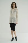 CLANE(クラネ) MESH POCKET OVER SHIRTS メッシュポケットオーバーシャツ 19122-4022