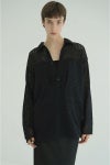 CLANE(クラネ) MESH POCKET OVER SHIRTS メッシュポケットオーバーシャツ 19122-4022