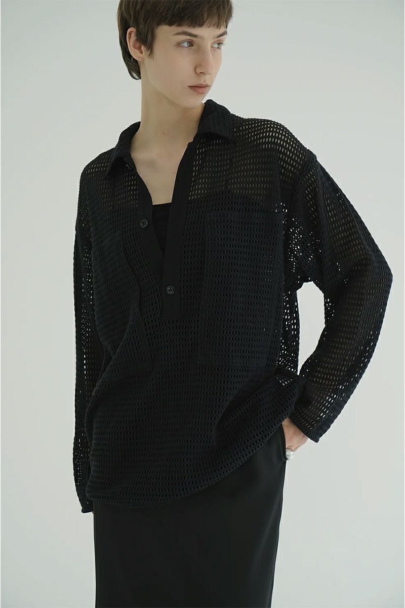 CLANE(クラネ) | CLANE(クラネ)MESH POCKET OVER SHIRTS メッシュ