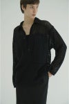 CLANE(クラネ) MESH POCKET OVER SHIRTS メッシュポケットオーバーシャツ 19122-4022