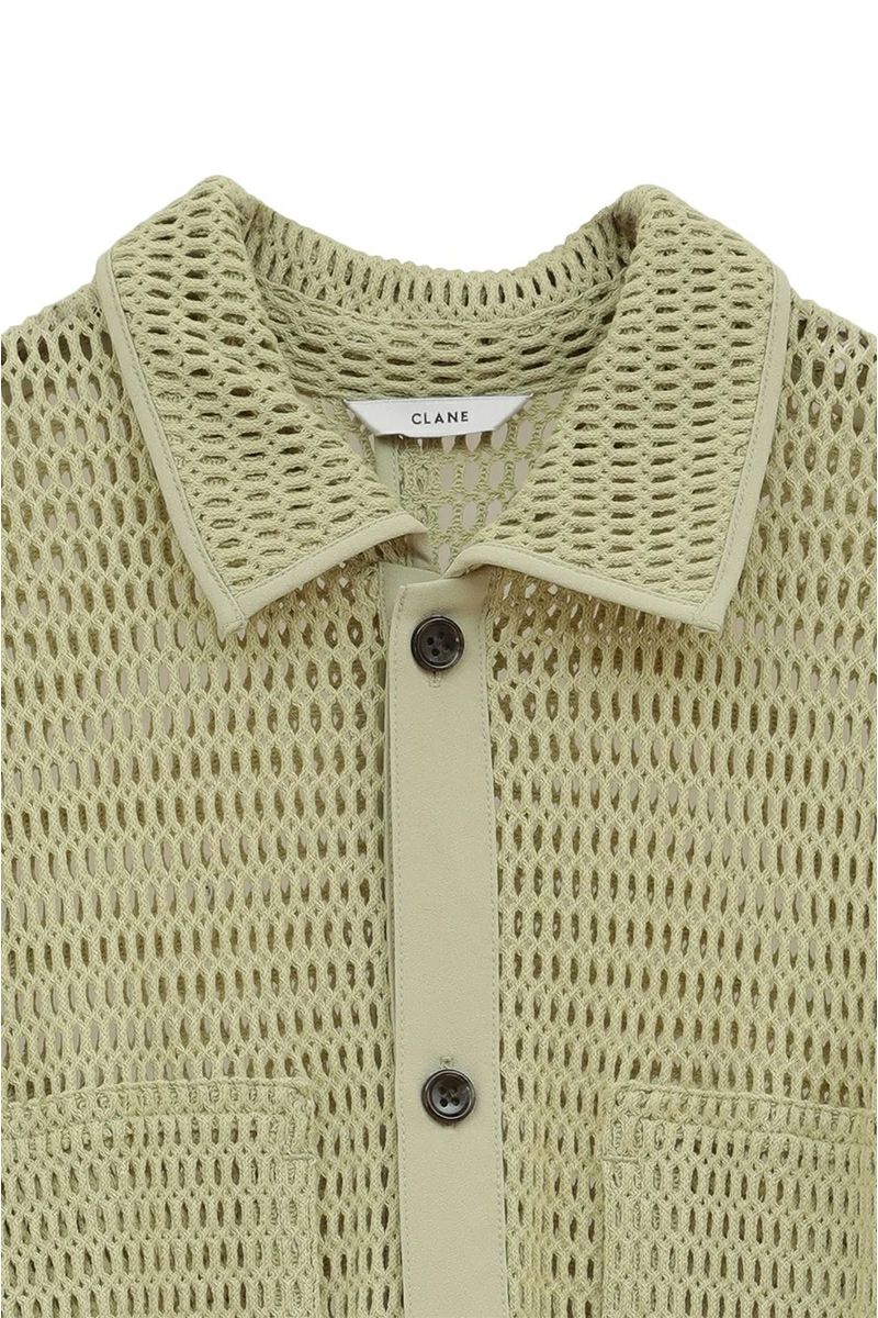 CLANE(クラネ) MESH POCKET OVER SHIRTS メッシュポケットオーバーシャツ 19122-4022