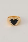 PREEK(プリーク) DIAMOND HEART STONE RING GOLD ダイヤモンドハートストーンリング ゴールド 18826990934