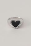 PREEK(プリーク) DIAMOND HEART STONE RING SILVER ダイヤモンドハートストーンリング シルバー 18826990992