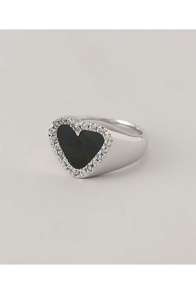 PREEK(プリーク) DIAMOND HEART STONE RING SILVER ダイヤモンドハートストーンリング シルバー 18826990992