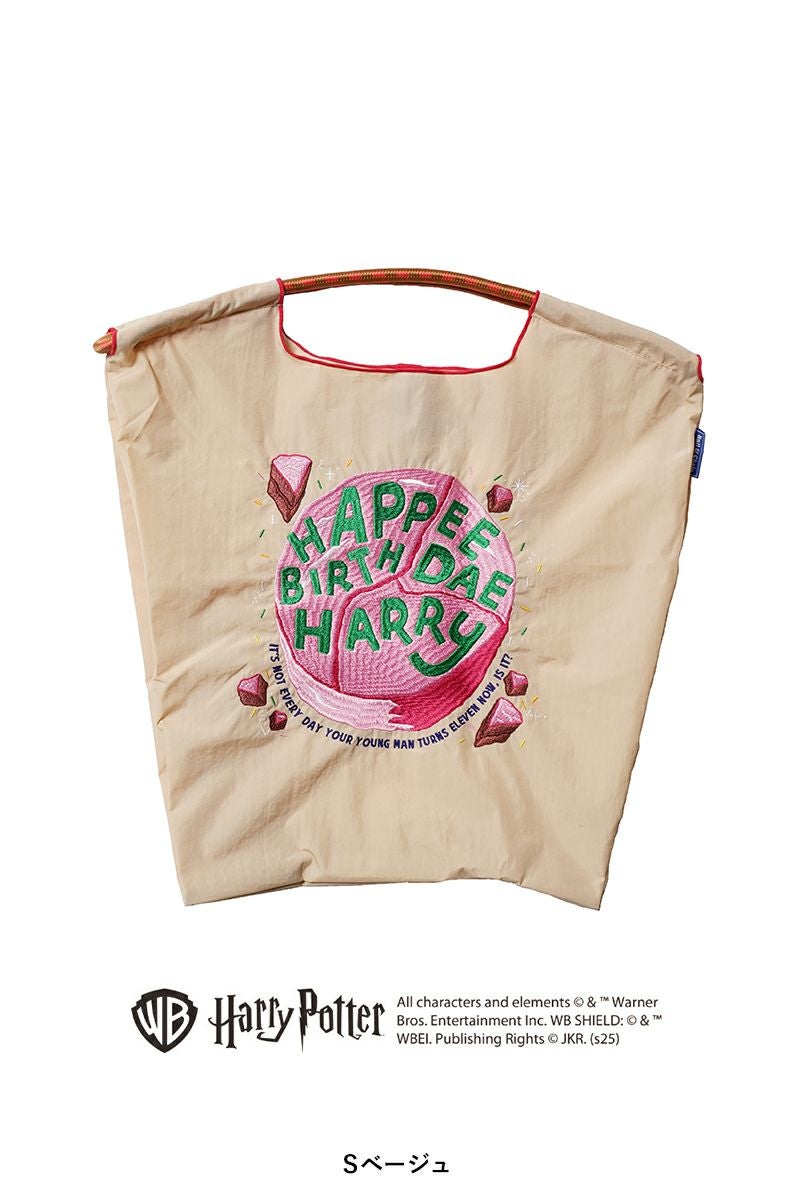 Ball & Chain(ボールアンドチェーン)×Harry Potter(ハリーポッター) H.BIRTHDAY CAKE (M) バースデーケーキ HAPPEE BIRTHDAE HARRY ショッピングバック トートバッグ 348005