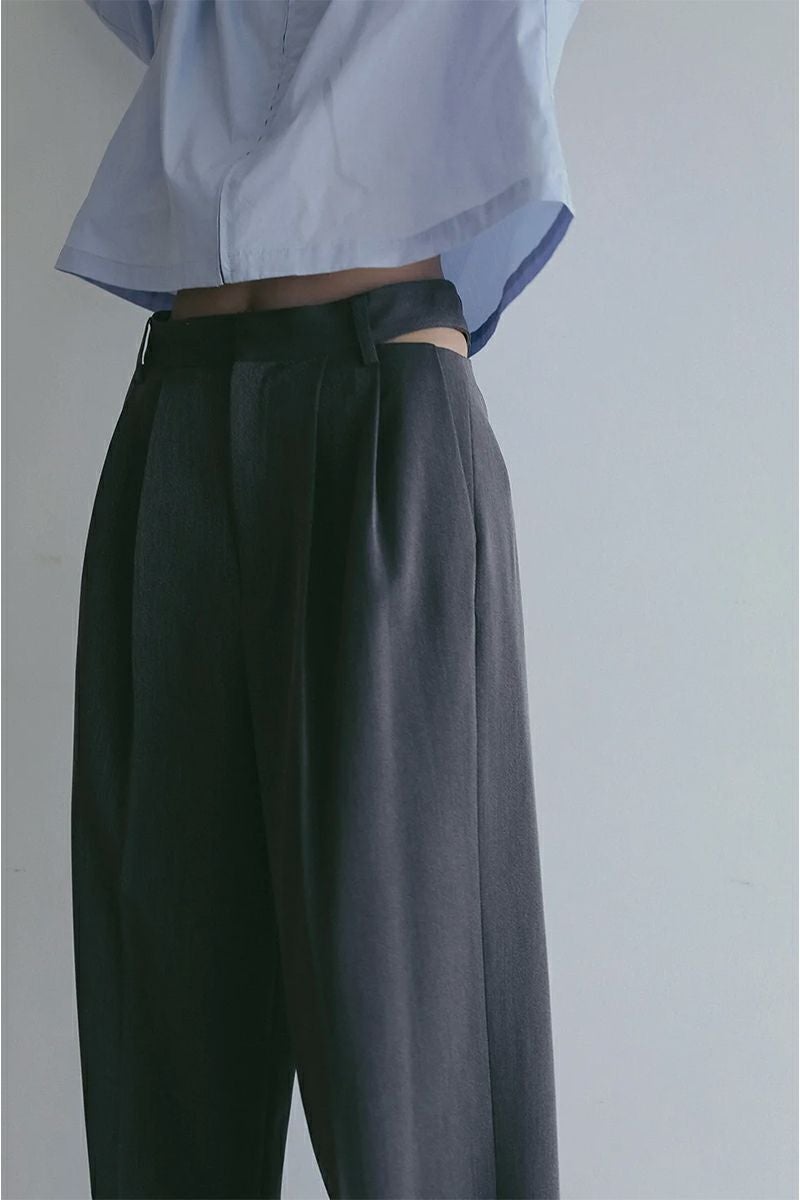 MANOF(マノフ) WAIST SLIT SLACKS ウエストスリットスラックス 89110-7052