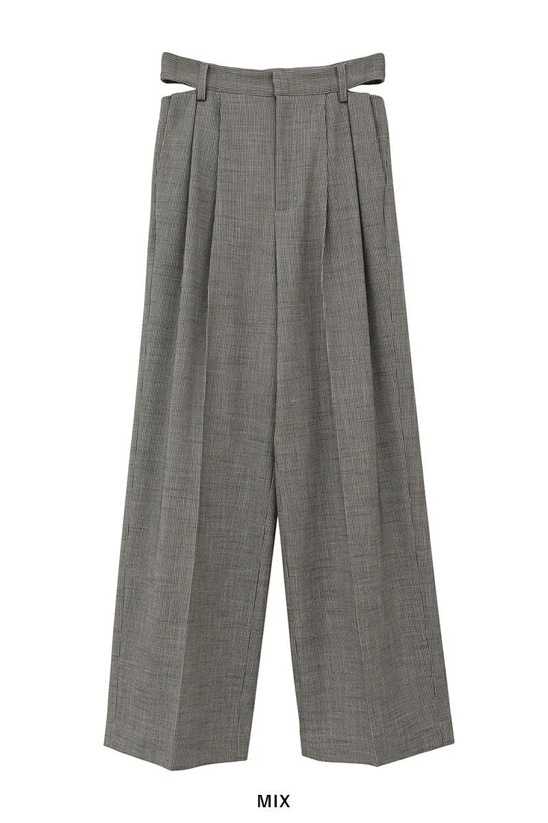 MANOF(マノフ) WAIST SLIT SLACKS ウエストスリットスラックス 89110-7052