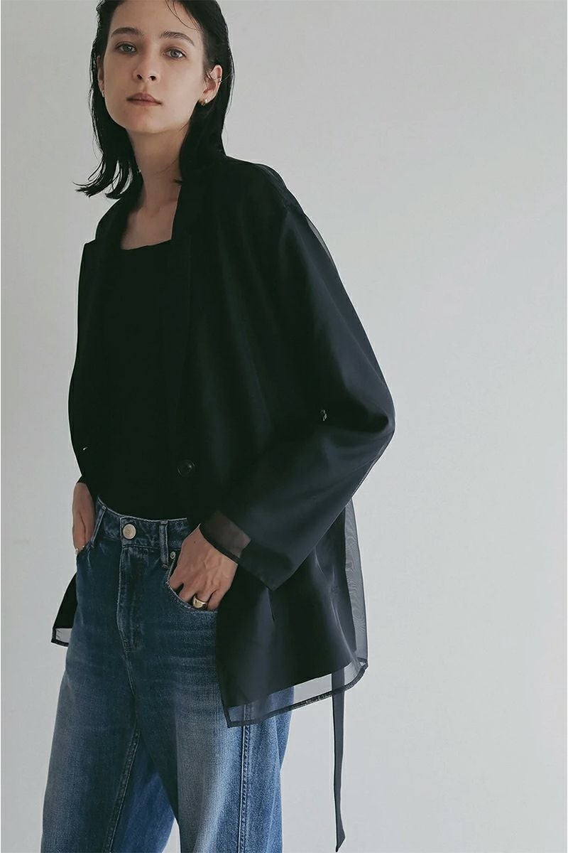 MANOF(マノフ) | MANOF(マノフ)LAYERED SHEER JACKET レーヤードシアー