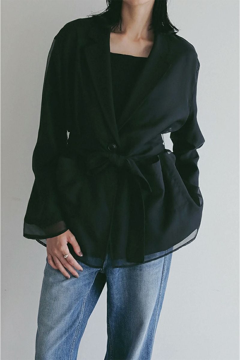 MANOF(マノフ) | MANOF(マノフ)LAYERED SHEER JACKET レーヤードシアー