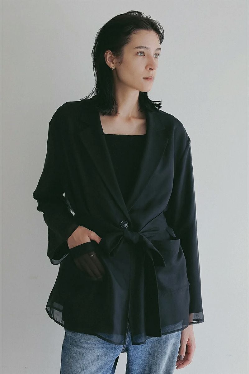 MANOF(マノフ) | MANOF(マノフ)LAYERED SHEER JACKET レーヤードシアー