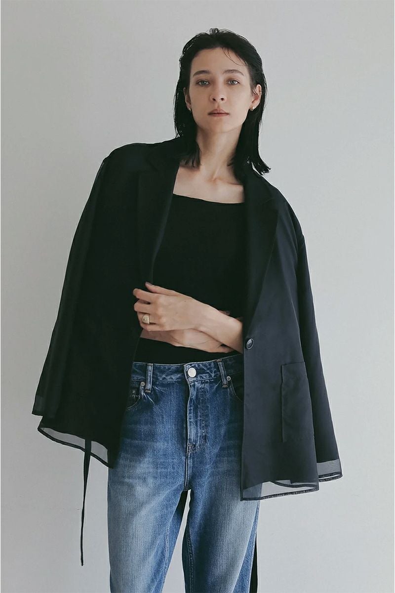 MANOF(マノフ) | MANOF(マノフ)LAYERED SHEER JACKET レーヤードシアー