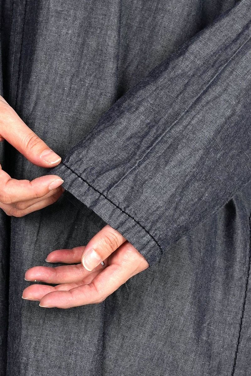 homspun(ホームスパン)  ライトオンスシャンブレー　プルオーバ－ワンピース 252-164