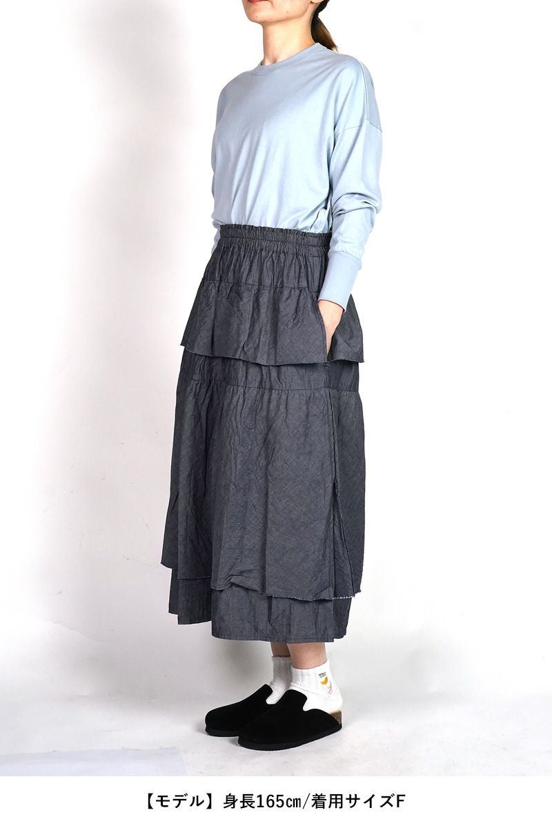 homspun(ホームスパン)  ライトオンスシャンブレー　プルオーバ－ワンピース 252-164