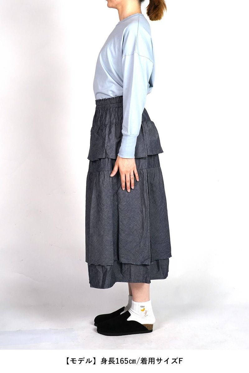 homspun(ホームスパン)  ライトオンスシャンブレー　プルオーバ－ワンピース 252-164