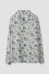 JANE SMITH(ジェーンスミス) COTTON CORDUROY FLOWER PRINT OPEN COLLAR SHIRT コットンコーデュロイフラワープリントオープンカラーシャツ 25WSH-#521S