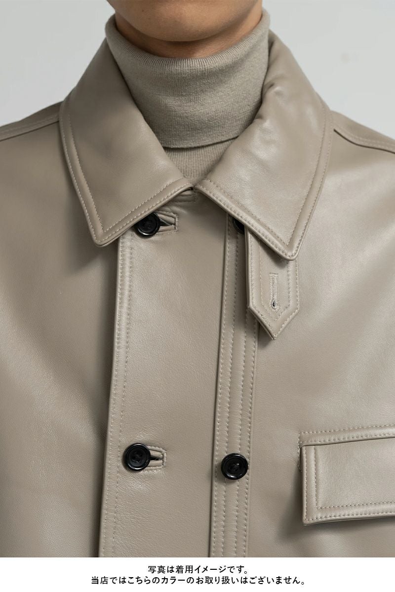 Graphpaper(グラフペーパー) Sheep Leather Corbusier Jacket シープレザー コルビュジエ ジャケット GM253-30444
