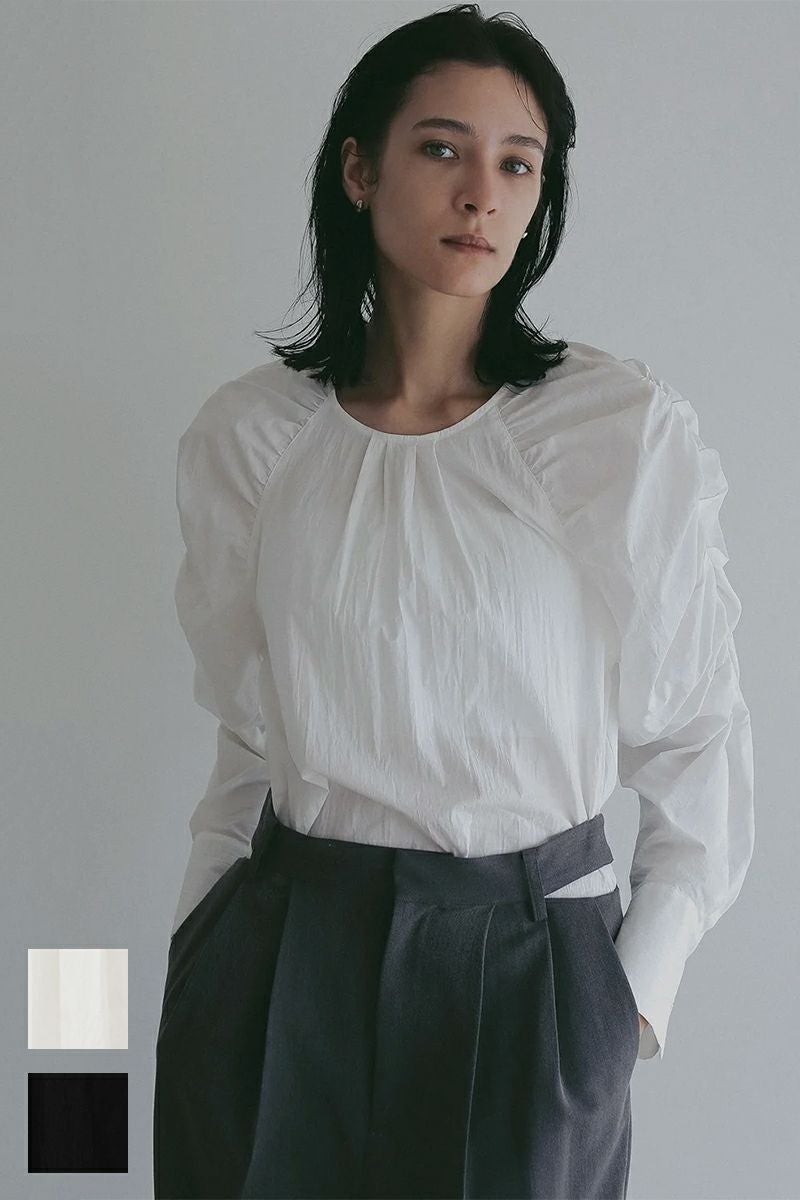 MANOF(マノフ) MUTTON SLEEVE BLOUSE マトンスリーブブラウス 89122-4242