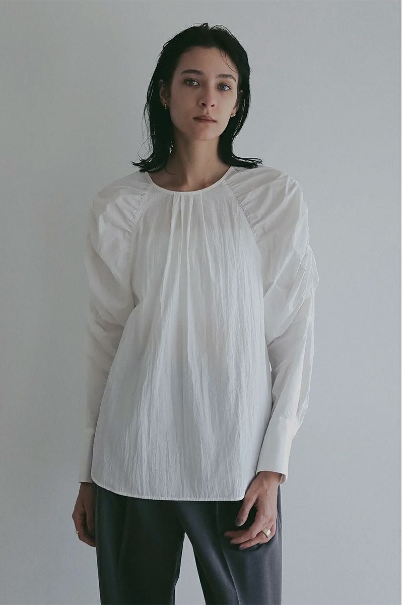 MANOF(マノフ) MUTTON SLEEVE BLOUSE マトンスリーブブラウス 89122-4242