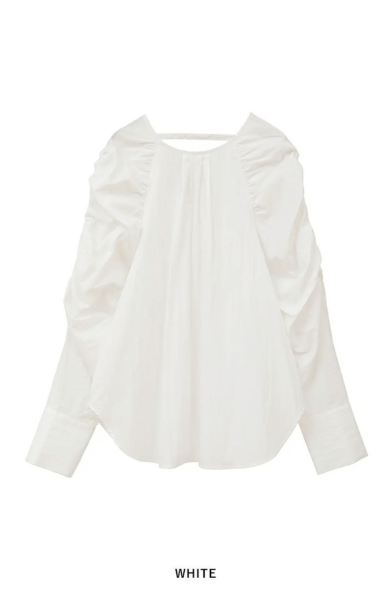 MANOF(マノフ) MUTTON SLEEVE BLOUSE マトンスリーブブラウス 89122-4242