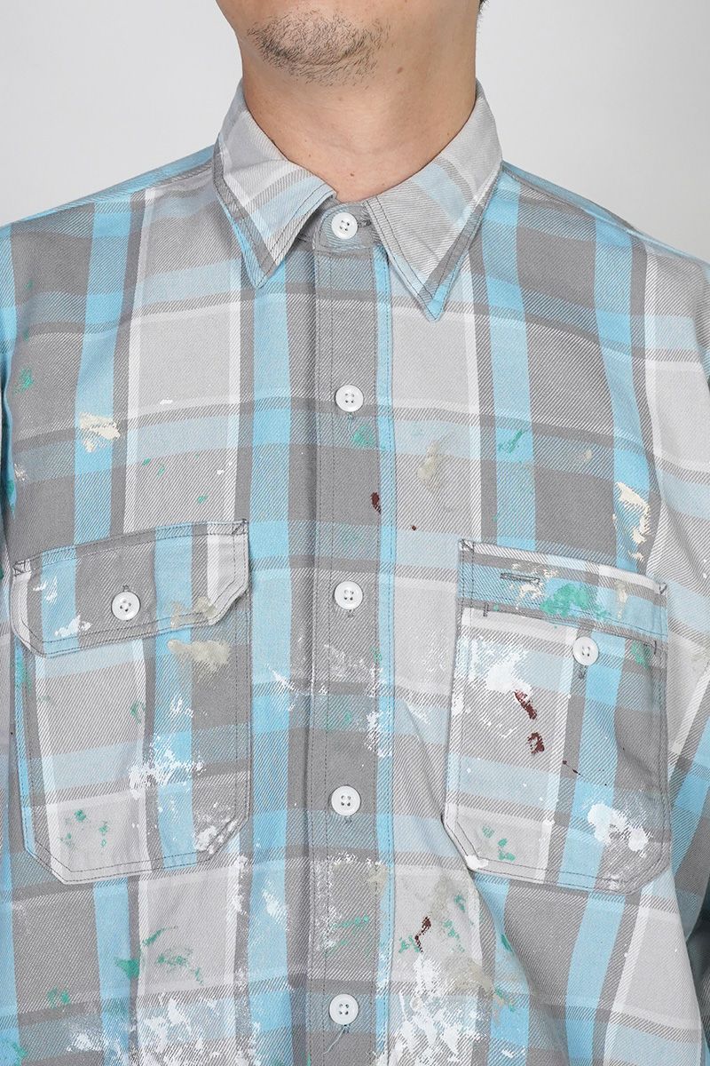 BOWWOW(バウワウ) | BOWWOW(バウワウ)PAINTER'S PAINT STAINED FLANNEL