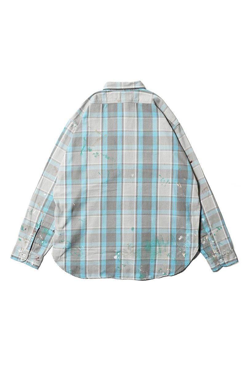 BOWWOW(バウワウ)PAINTER'S PAINT STAINED FLANNEL SHIRT ペインターズペイントステインドフランネルシャツ BW252-PPSFS