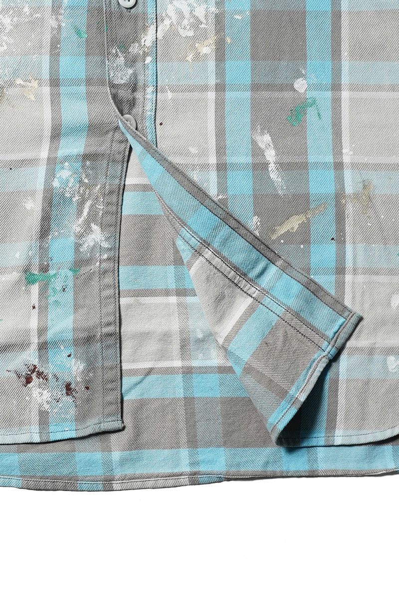 BOWWOW(バウワウ)PAINTER'S PAINT STAINED FLANNEL SHIRT ペインターズペイントステインドフランネルシャツ BW252-PPSFS