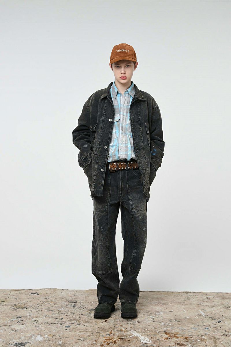 BOWWOW(バウワウ)PAINTER'S PAINT STAINED FLANNEL SHIRT ペインターズペイントステインドフランネルシャツ BW252-PPSFS