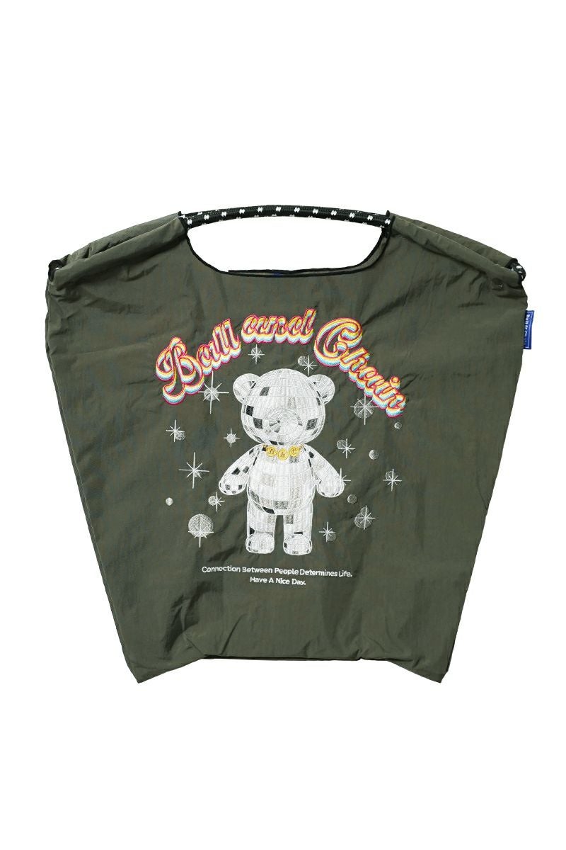 Ball & Chain(ボールアンドチェーン)  MIRROR BALLE BEAR (M) ミラーボールベアー(M) ショッピングバック トートバッグ 301065