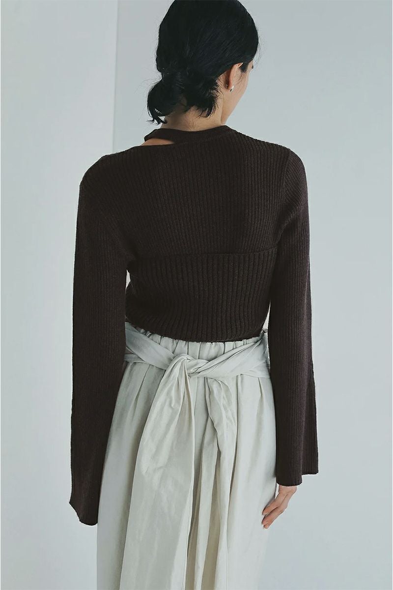 MANOF(マノフ) BUSTIER SET RIB KNIT ビスチュセットリブニット 89106-2062