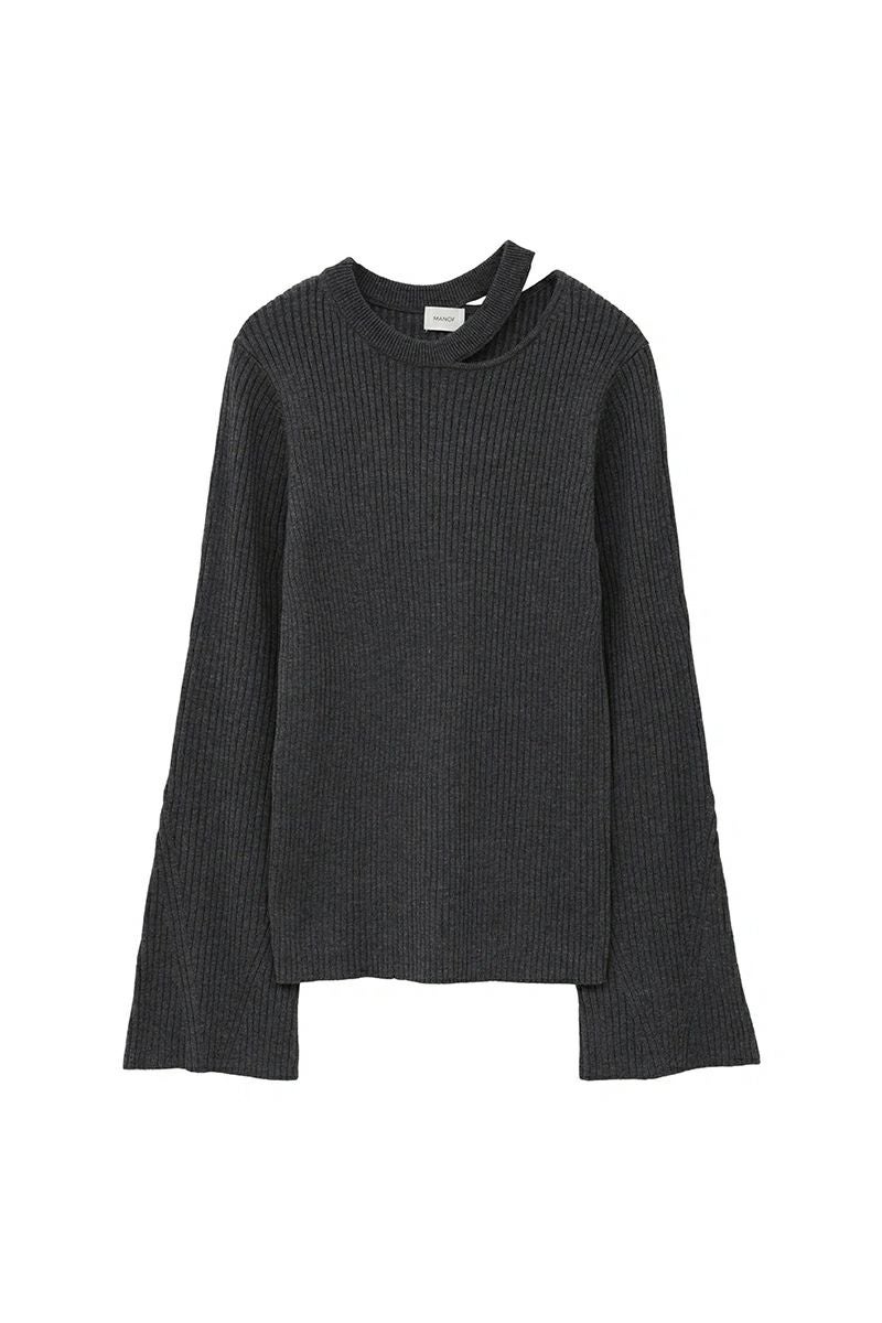 MANOF(マノフ) BUSTIER SET RIB KNIT ビスチュセットリブニット 89106-2062