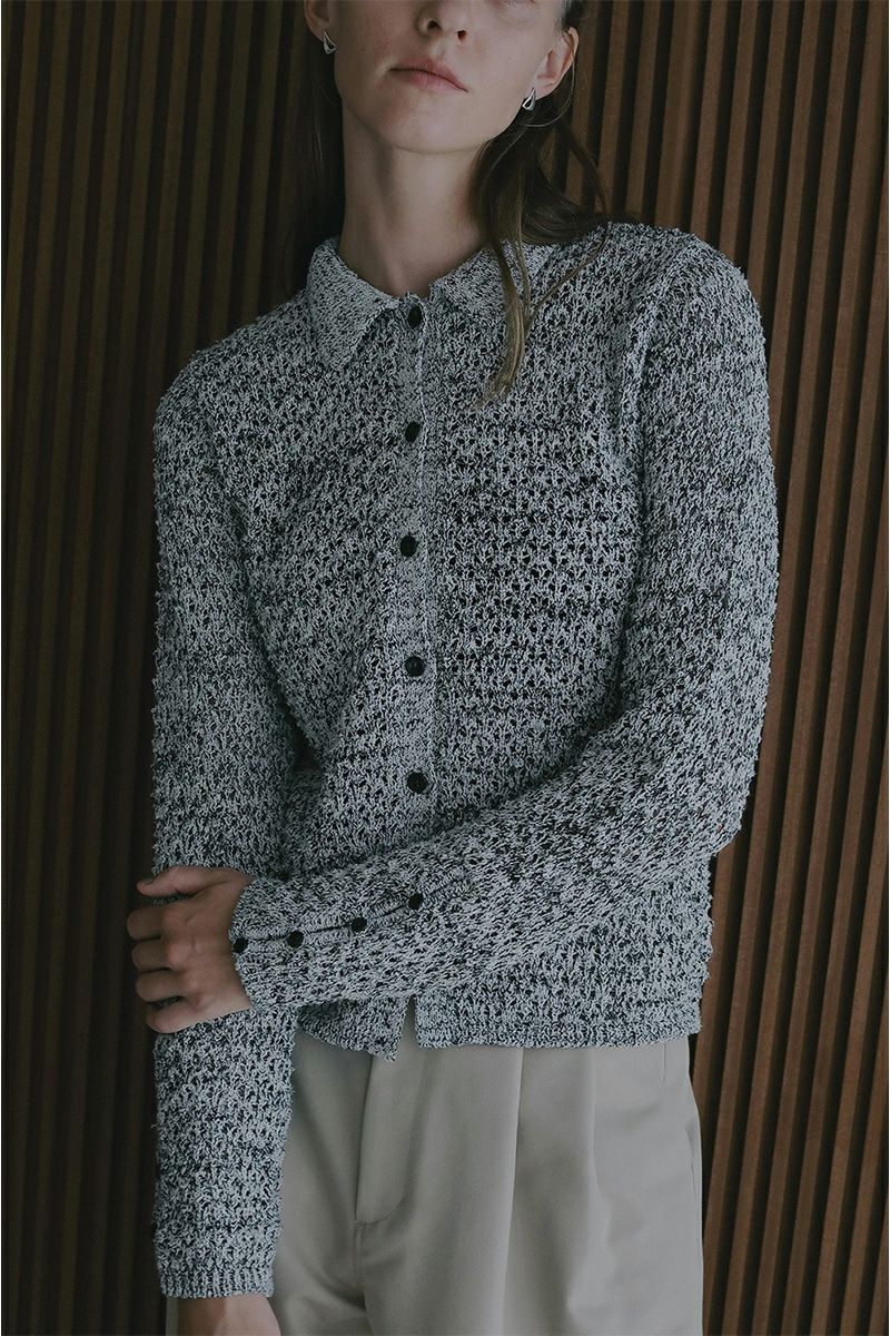 MANOF(マノフ) | MANOF(マノフ)OPENWORK KNIT CARDIGAN オープンワーク