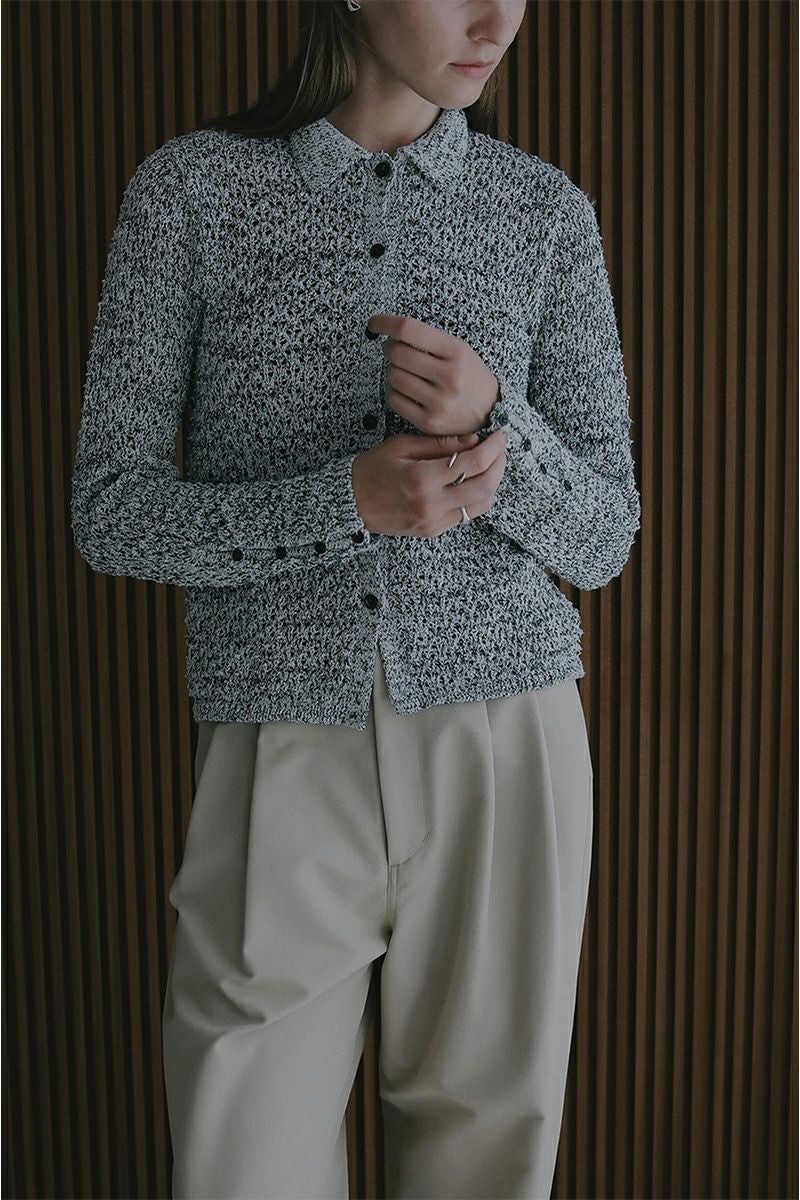 MANOF(マノフ) OPENWORK KNIT CARDIGAN オープンワークニットカーディガン 89106-2192