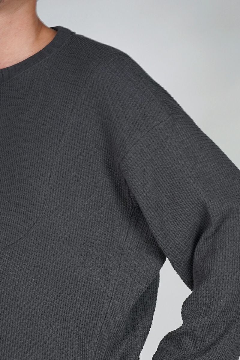 refomed(リフォメッド) AZEAMI THERMAL TEE 畦編みサーマルTシャツ RECU-05