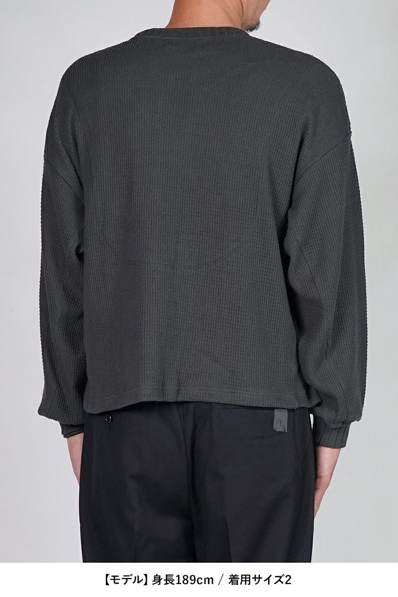 refomed(リフォメッド) AZEAMI THERMAL TEE 畦編みサーマルTシャツ RECU-05