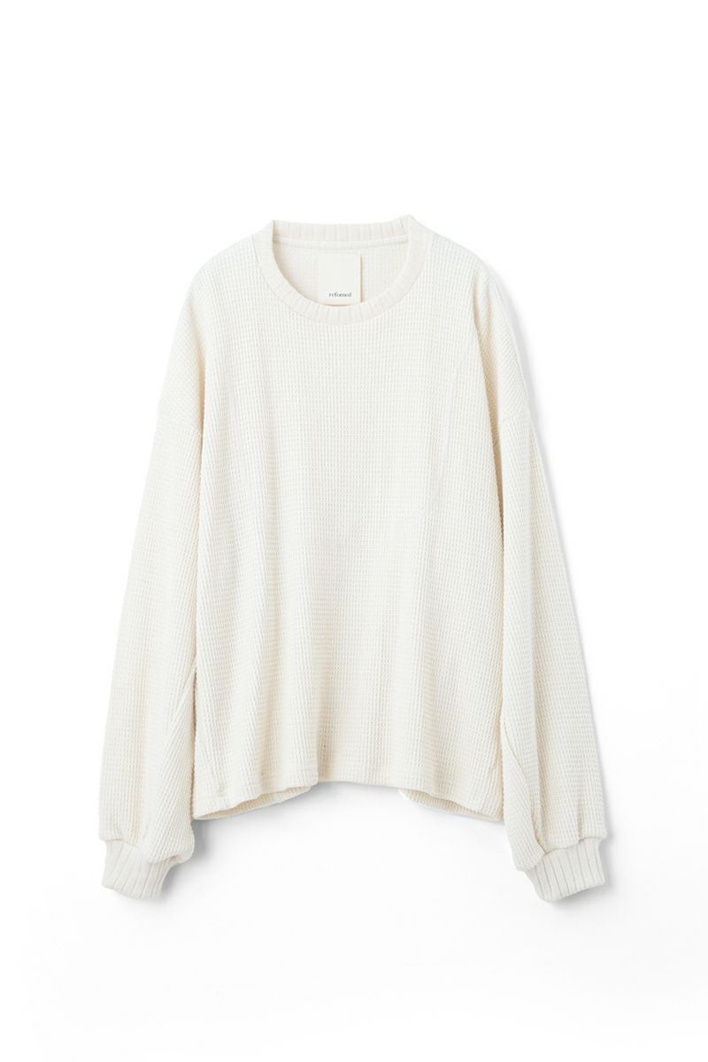 refomed(リフォメッド) AZEAMI THERMAL TEE 畦編みサーマルTシャツ RECU-05