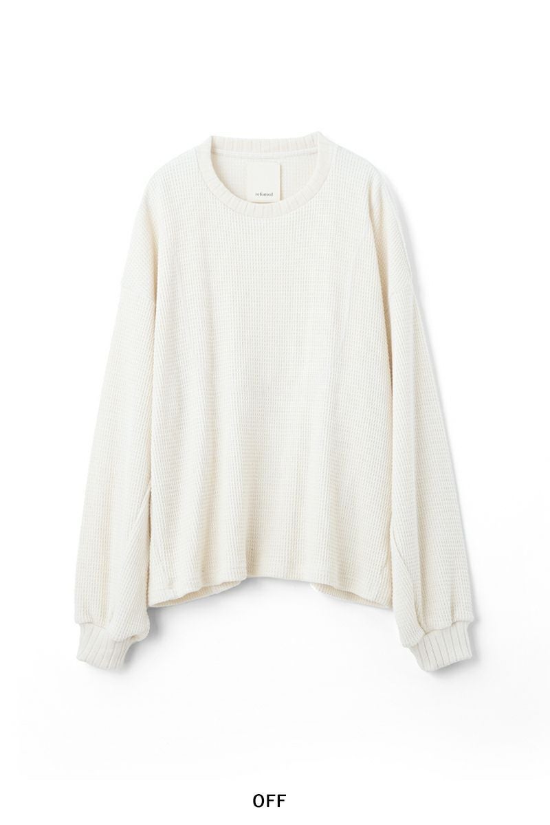 refomed(リフォメッド) AZEAMI THERMAL TEE 畦編みサーマルTシャツ RECU-05