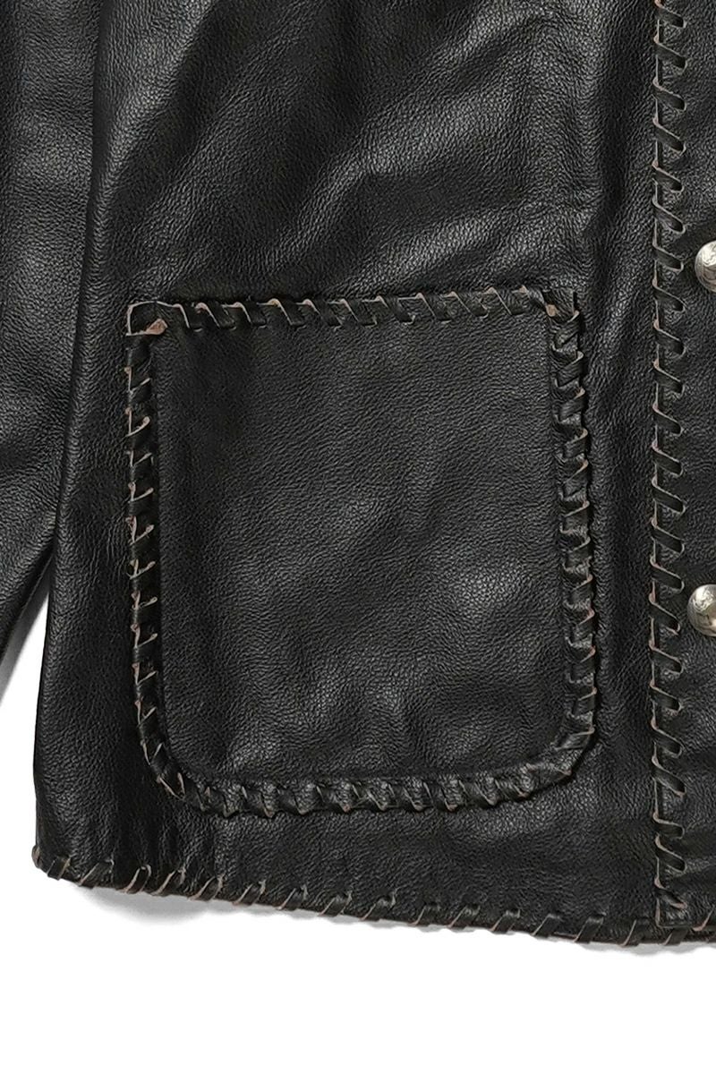 BOWWOW(バウワウ) BRAIDED LEATHER COVERALL ブレイデッドレザーカバーオール BW252-BLC