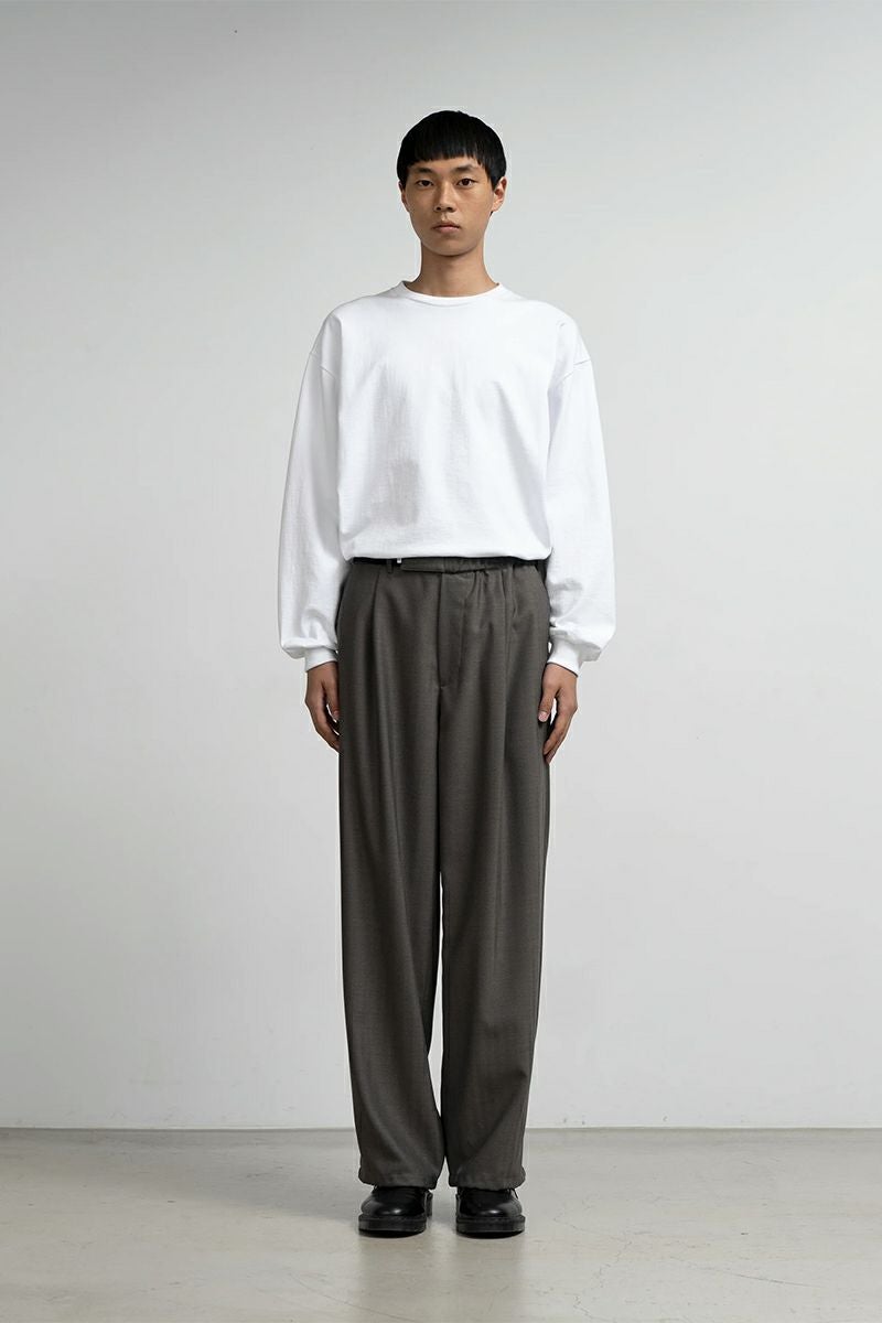 Graphpaper(グラフペーパー) Melange Herringbone Stripe Chef Track Pants メランジヘリンボーンストライプシェフタックパンツ GM253-40335