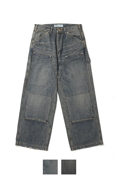 DAIRIKU(ダイリク) Vintage Washed Painter Denim Wide Pants ヴィンテージウォッシュドペインターデニムワイドパンツ 25AW D15