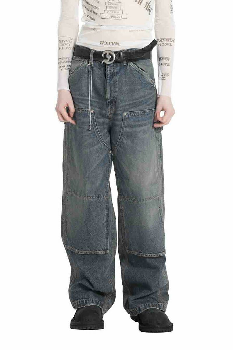 DAIRIKU(ダイリク) Vintage Washed Painter Denim Wide Pants ヴィンテージウォッシュドペインターデニムワイドパンツ 25AW D15