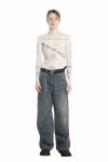 DAIRIKU(ダイリク) Vintage Washed Painter Denim Wide Pants ヴィンテージウォッシュドペインターデニムワイドパンツ 25AW D15