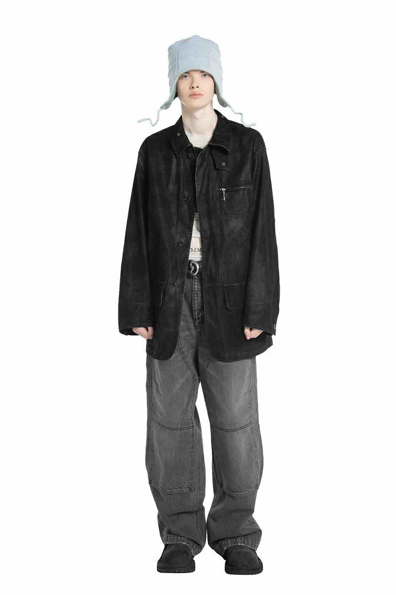 DAIRIKU(ダイリク) Vintage Washed Painter Denim Wide Pants ヴィンテージウォッシュドペインターデニムワイドパンツ 25AW D15