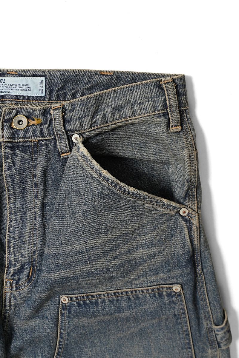 DAIRIKU(ダイリク) Vintage Washed Painter Denim Wide Pants ヴィンテージウォッシュドペインターデニムワイドパンツ 25AW D15