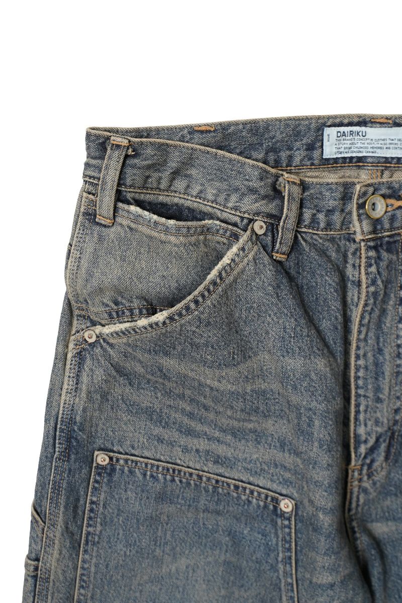DAIRIKU(ダイリク) Vintage Washed Painter Denim Wide Pants ヴィンテージウォッシュドペインターデニムワイドパンツ 25AW D15