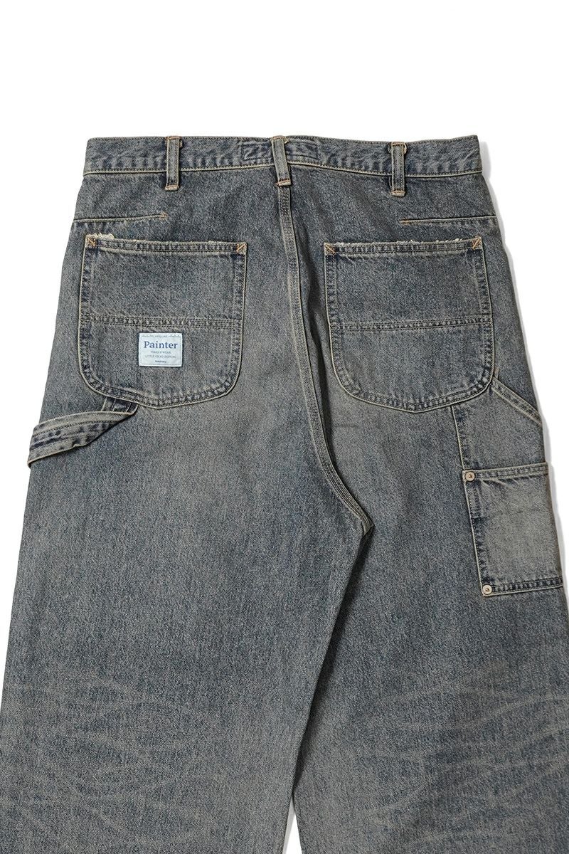 DAIRIKU(ダイリク) Vintage Washed Painter Denim Wide Pants ヴィンテージウォッシュドペインターデニムワイドパンツ 25AW D15