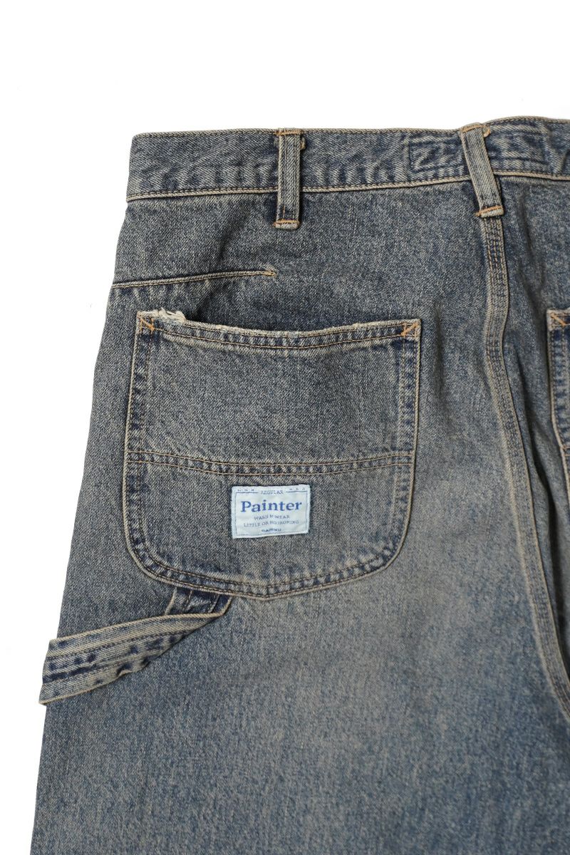 DAIRIKU(ダイリク) Vintage Washed Painter Denim Wide Pants ヴィンテージウォッシュドペインターデニムワイドパンツ 25AW D15
