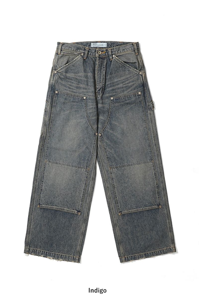 DAIRIKU(ダイリク) Vintage Washed Painter Denim Wide Pants ヴィンテージウォッシュドペインターデニムワイドパンツ 25AW D15