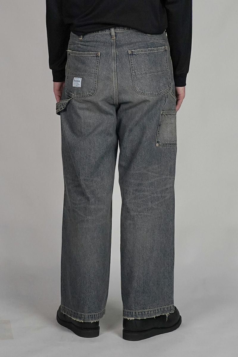DAIRIKU(ダイリク) Vintage Washed Painter Denim Wide Pants ヴィンテージウォッシュドペインターデニムワイドパンツ 25AW D15